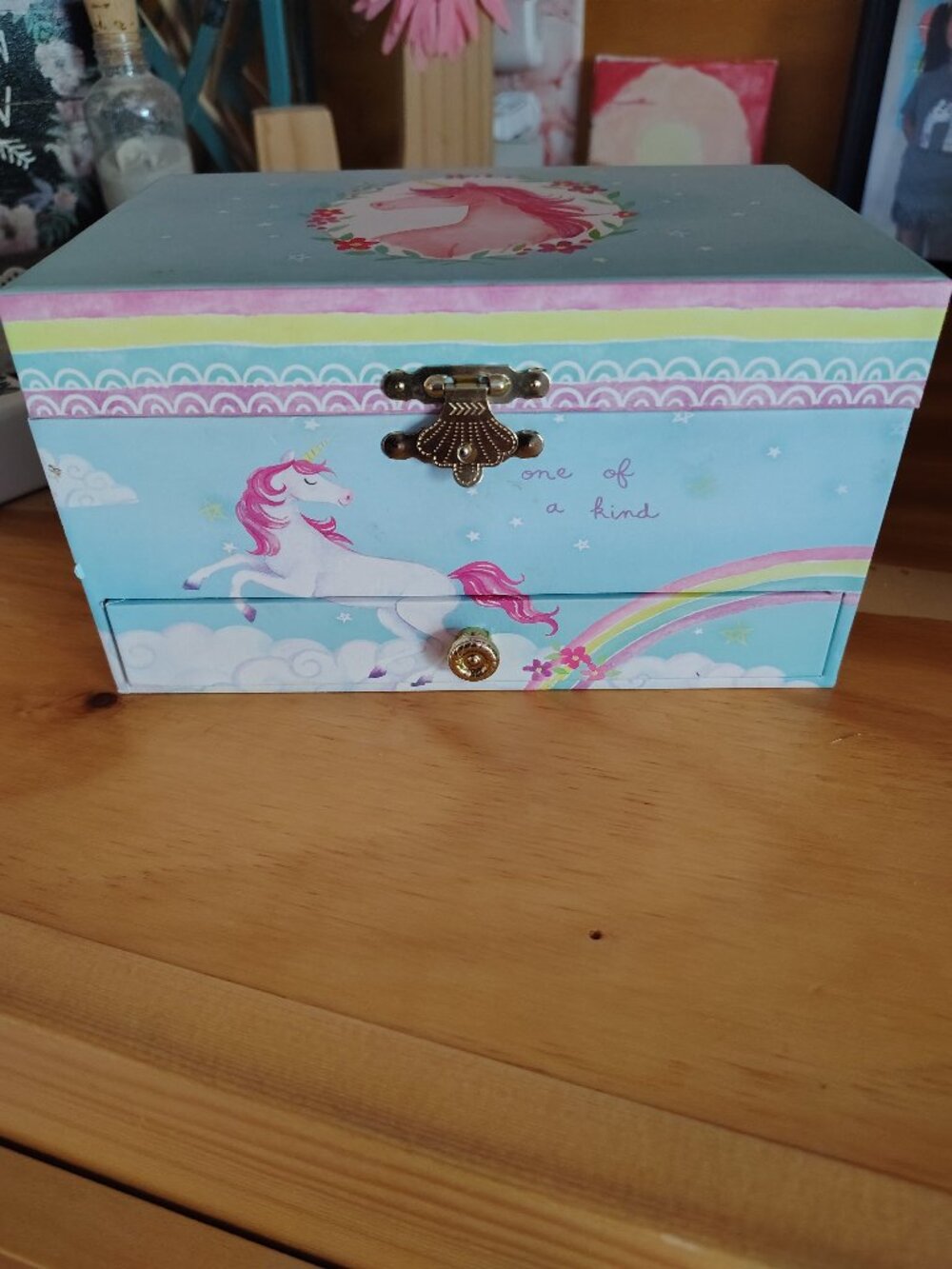 Unicorn kids jewelry box